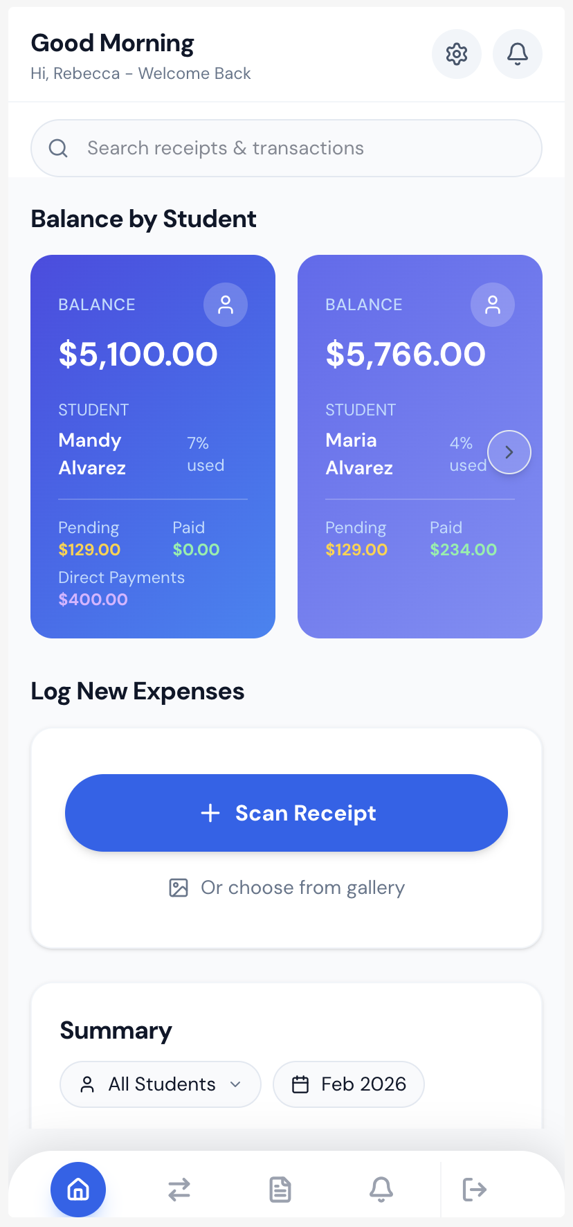 Florida PEP Tracker mobile view